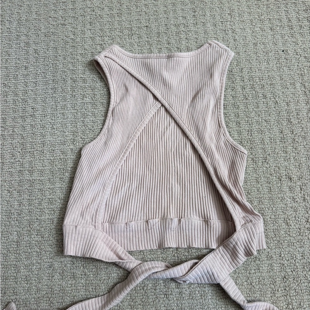 Morning Mist Ribbed Tank Top - Picture 3 of 3